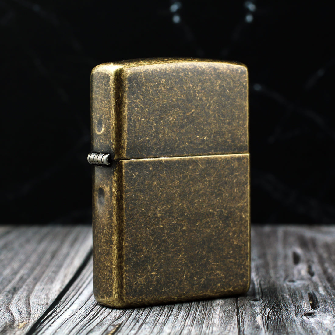 Tumbled Brass Zippo – Engravable for Groomsmen or Milestones