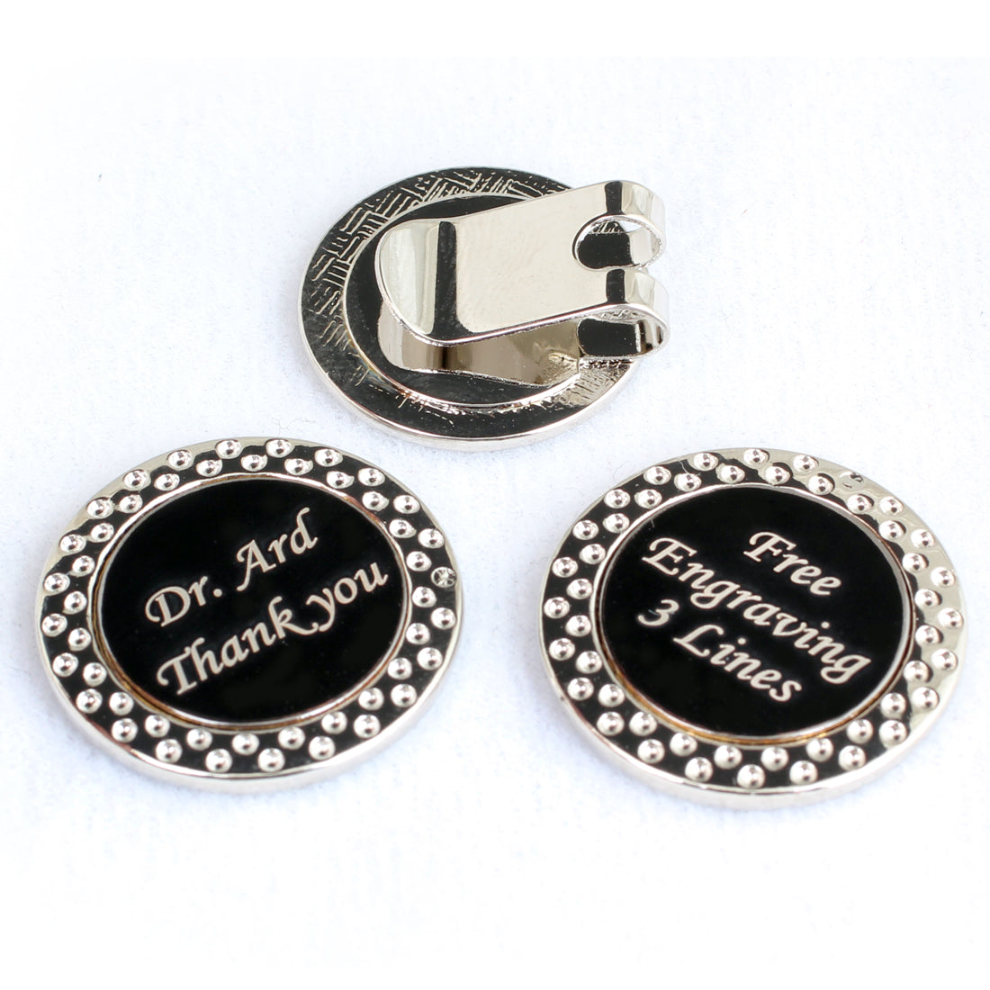 Gold Silver Ball Marker with Gift Case