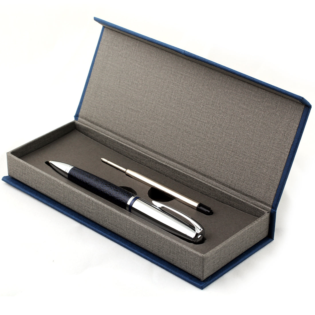 MLST006 SOTANIA Chrome Metal Pen - Single Pen with Gift Case